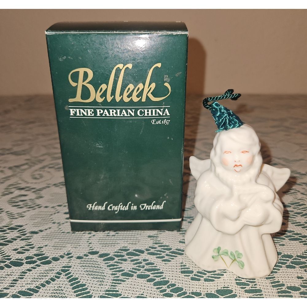 Belleek Fine Parian China "Choir Of Angels Harp" Figurine